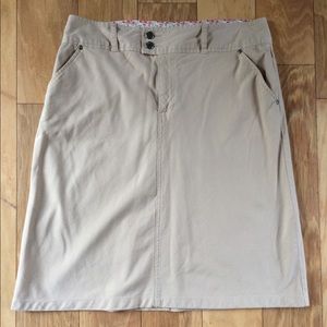 Crazy Horse khaki stretch skirt